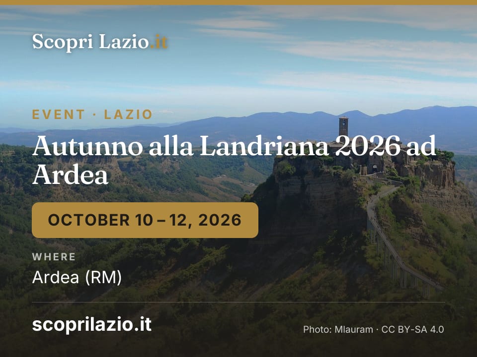 Autunno alla Landriana 2026 ad Ardea