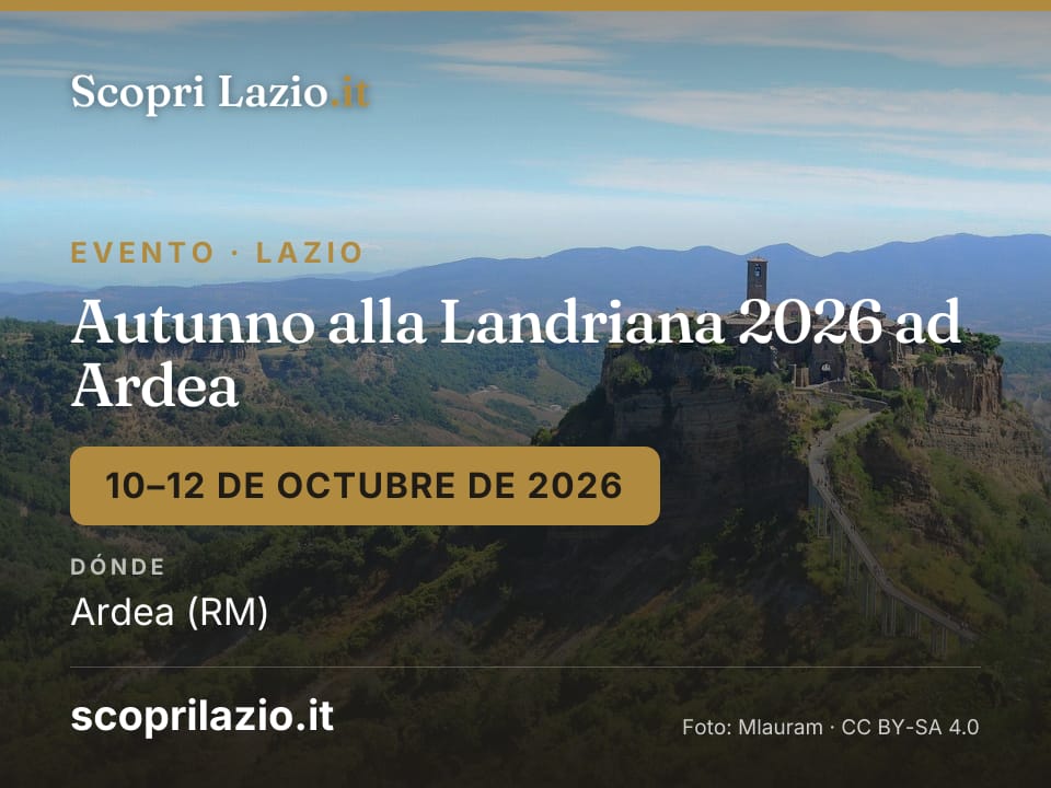 Autunno alla Landriana 2026 ad Ardea