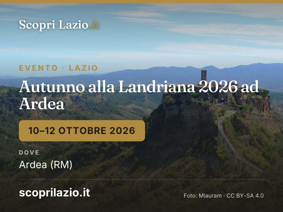 Autunno alla Landriana 2026 ad Ardea