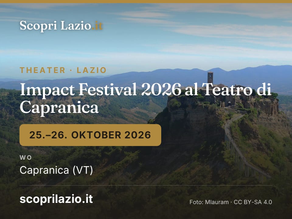 Impact Festival 2026 al Teatro di Capranica
