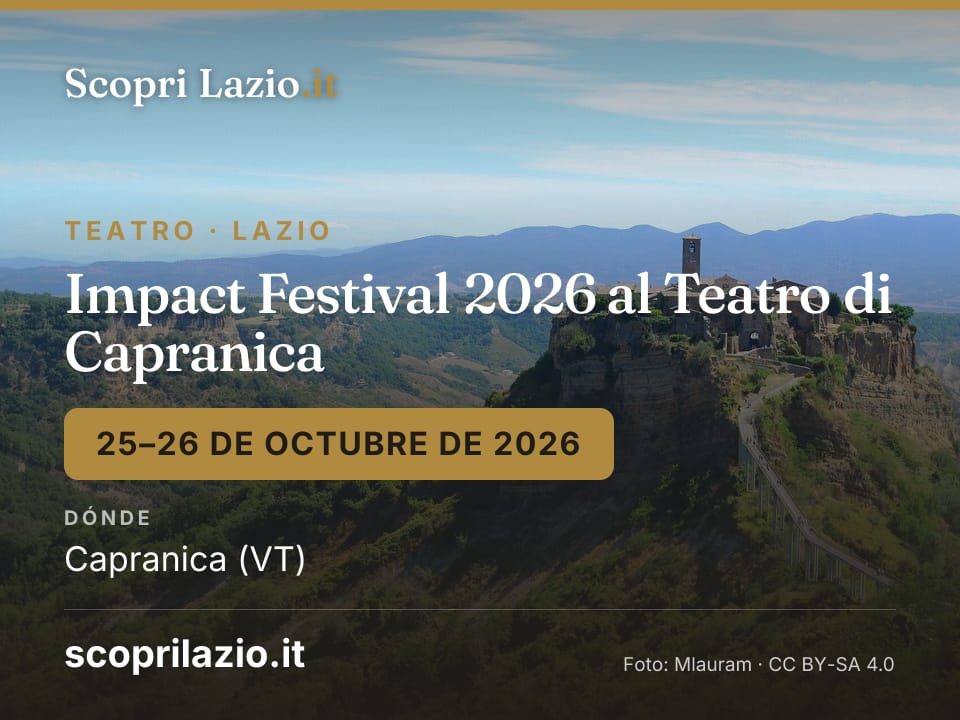 Impact Festival 2026 al Teatro di Capranica