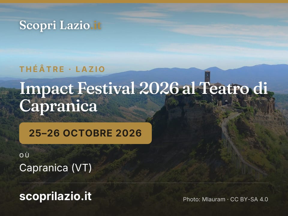 Impact Festival 2026 al Teatro di Capranica